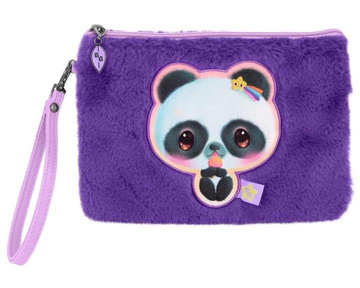 Bangoberry Κασετίνα Γούνινη Τσαντάκι Pally Panda 1272BB01