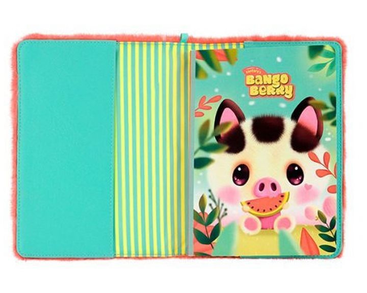 Bangoberry Σημειωματάριο Furry Γούνινο Piggy Pig 1271BB02