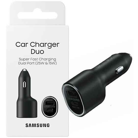 SAMSUNG USB AND TYPE-C PD40W CAR CHARGER BLACK