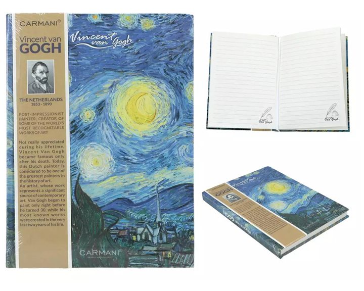 Σημειωμάταριο Carmani 13,2χ13,8cm 80σελ. V.Gogh Sunflowers