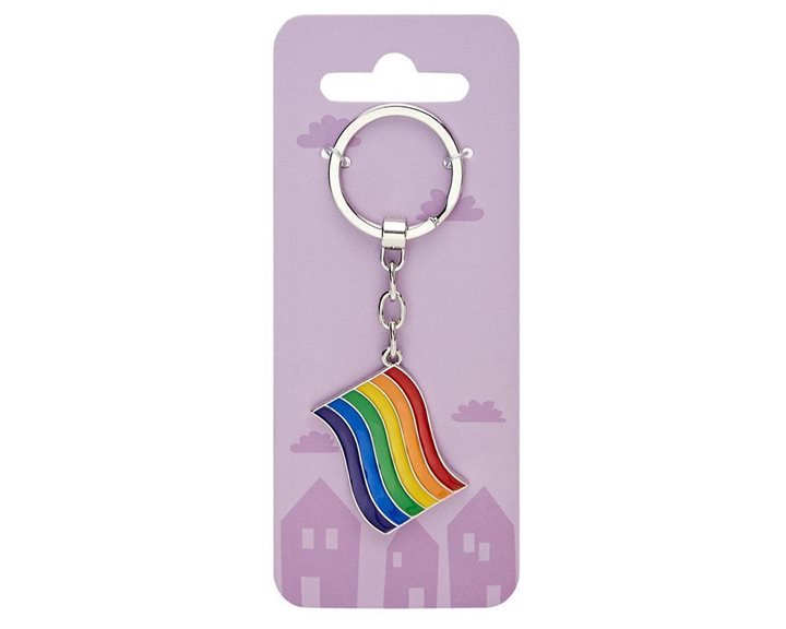 Μπρελόκ Μεταλλικό Crystals Pride Flag 606737