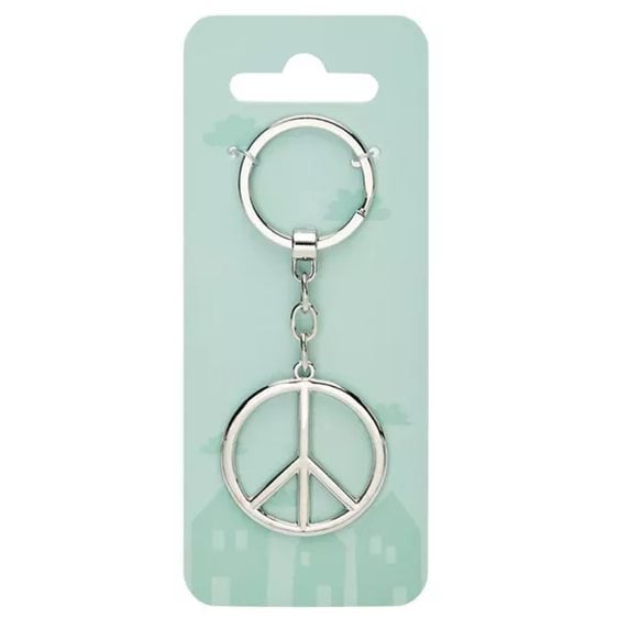 Μπρελόκ Μεταλλικό Crystals Peace 606734