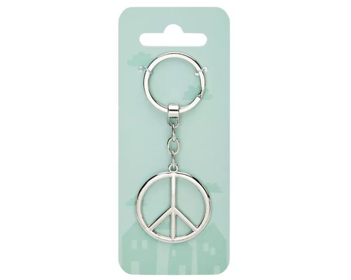 Μπρελόκ Μεταλλικό Crystals Peace 606734