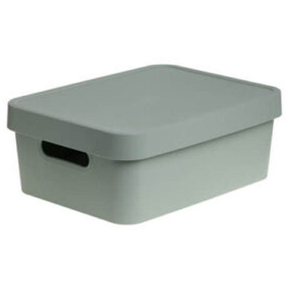 Κουτί Αποθήκευσης Πλαστικό με Καπάκι Cyclops 11L 36x27.5x13.5cm Πράσινο