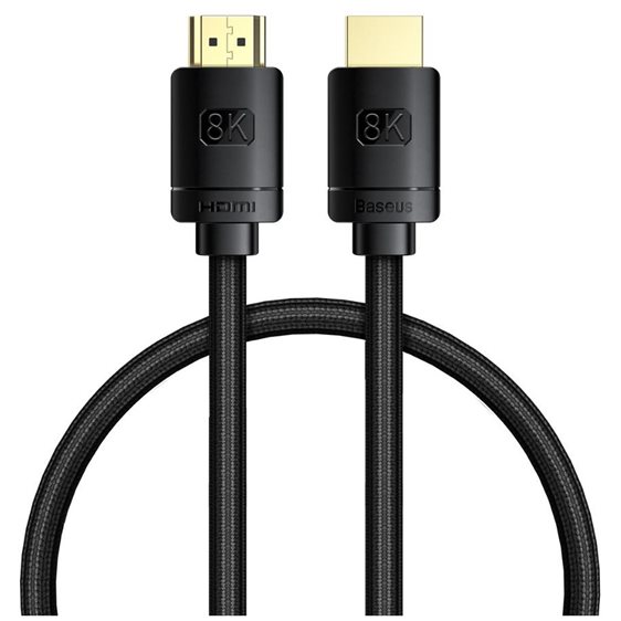 Baseus HDMI to HDMI  High Definition cable 0.5m 8K black (WKGQ040001) (BASWKGQ040001)