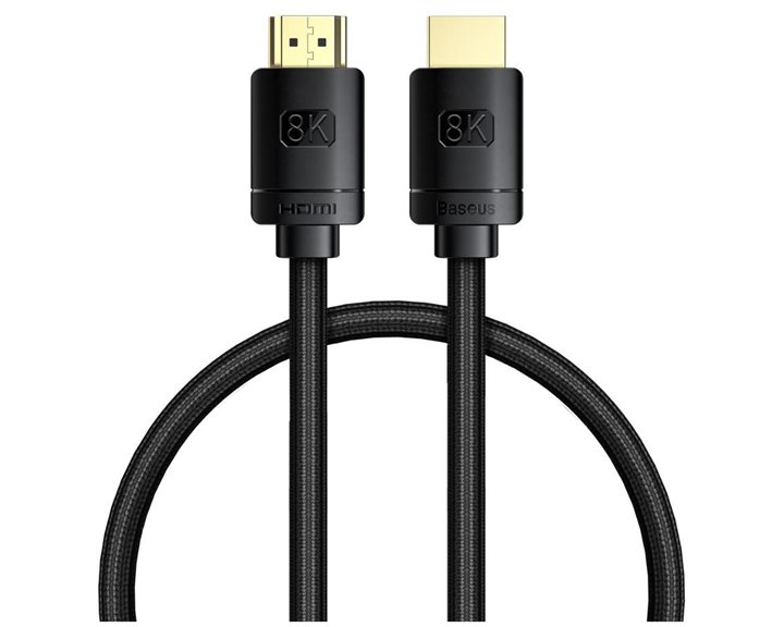 Baseus HDMI to HDMI  High Definition cable 0.5m 8K black (WKGQ040001) (BASWKGQ040001)