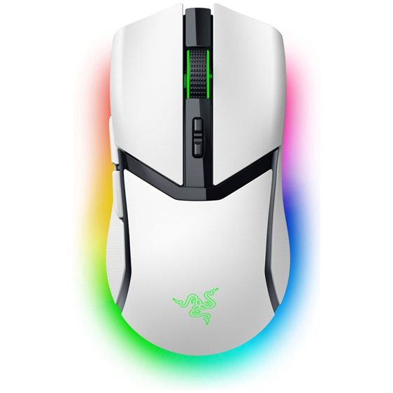 Razer COBRA PRO WHITE - Wireless Gaming Mouse - 30000 DPI - RGB UNDERGLOW - Bluetooth / 2.4Ghz - 77g