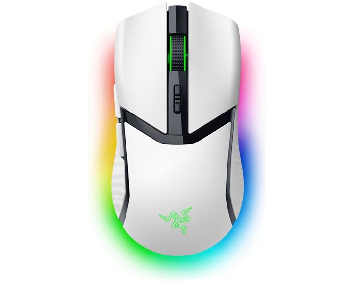 Razer COBRA PRO WHITE - Wireless Gaming Mouse - 30000 DPI - RGB UNDERGLOW - Bluetooth / 2.4Ghz - 77g