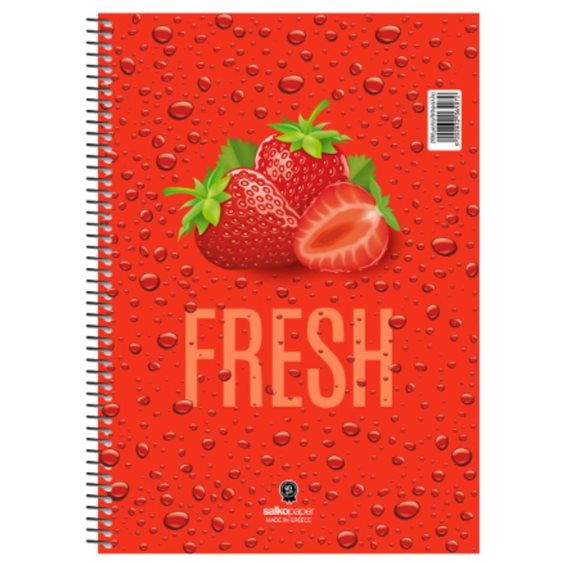 Τετράδιο Σπιράλ 17x25 Salko Fresh 3Θ. 90φ. 6503