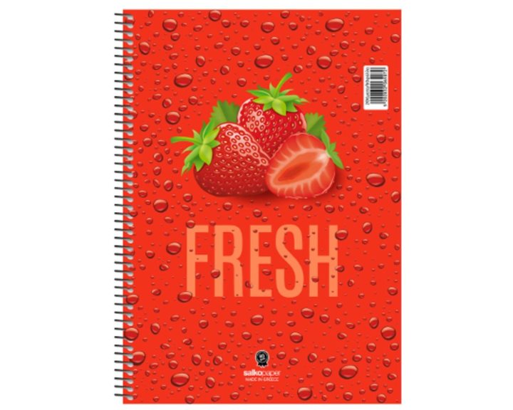 Τετράδιο Σπιράλ 17x25 Salko Fresh 3Θ. 90φ. 6503