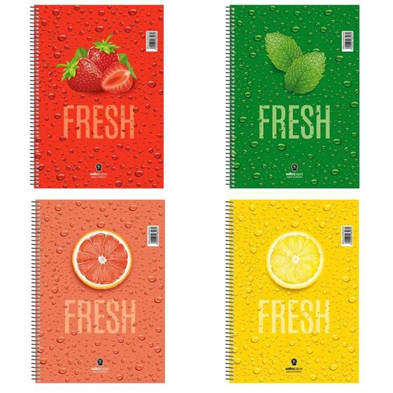 Τετράδιο Σπιράλ 17x25 Salko Fresh 3Θ. 90φ. 6503