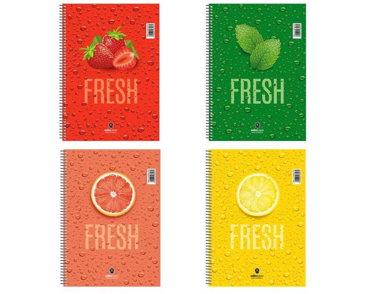 Τετράδιο Σπιράλ 17x25 Salko Fresh 3Θ. 90φ. 6503