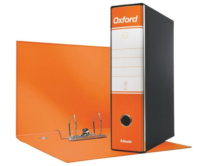 Κλασέρ Esselte Α4 Oxford 8cm Πορτοκαλί Σε Θήκη 390783200