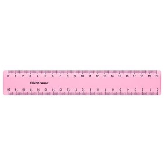 Χάρακας Erichkrause 20cm Παστέλ Χρώματα 49547