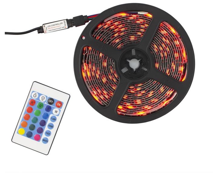 WHITE SHARK RGB LED STRIP + IR REMOTE HELIOS 3M