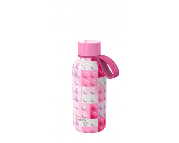 Παγούρι Θερμός Ανοξείδωτος με Λουράκι Quokka 330ml Pink Bricks 40142