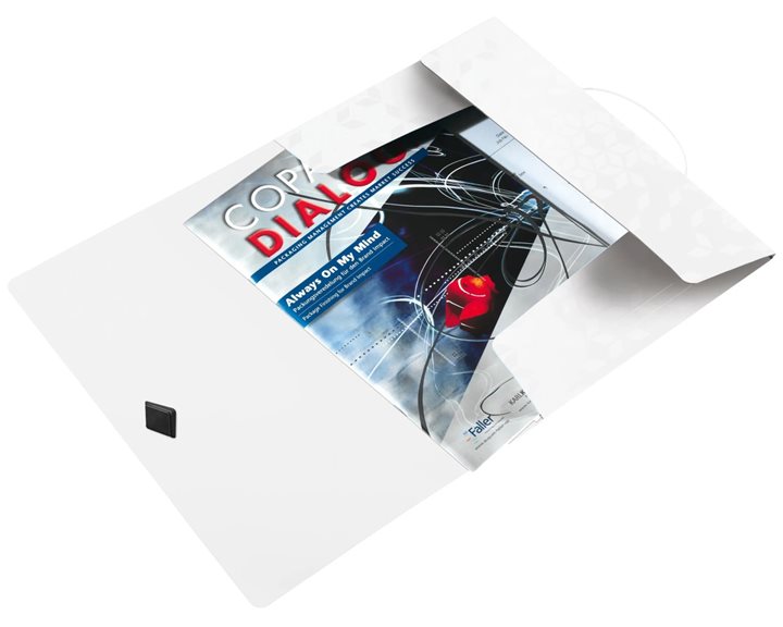 Ντοσιέ A4 Leitz PP WOW Με Λάστιχο White 4599-00-01