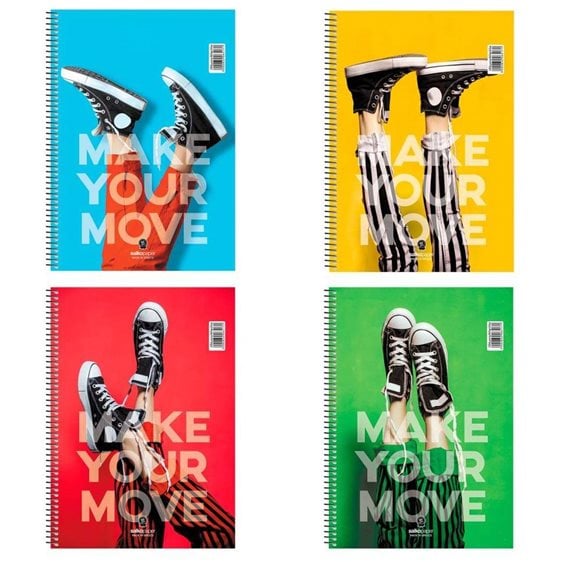 Τετράδιο Σπιράλ 17x25 Salko Make Your Move 3Θ. 90φ. 6513