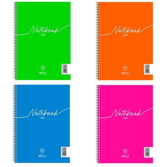 Τετράδιο Σπιράλ 17x25 Salko Natura Fluo 3Θ. 90φ. 6423