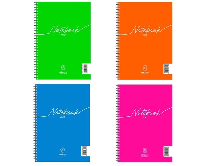 Τετράδιο Σπιράλ 17x25 Salko Natura Fluo 3Θ. 90φ. 6423