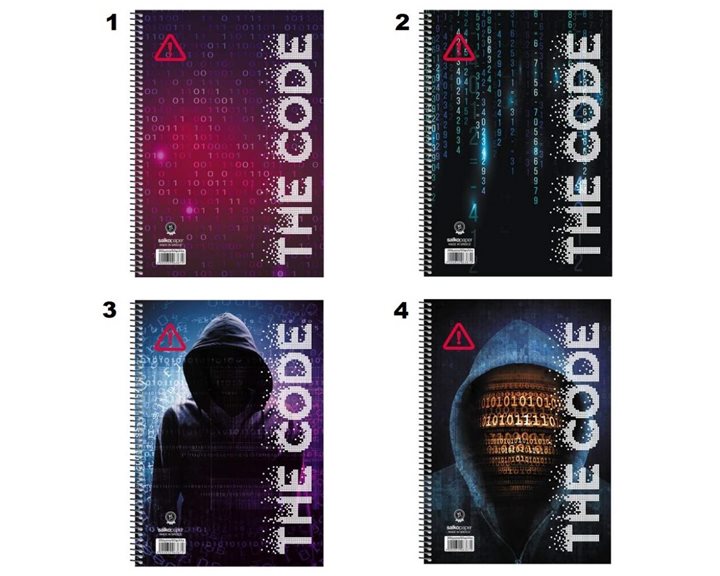 Τετράδιο Σπιράλ 17x25 Salko The Code 4Θεμ.120φυλ.6364