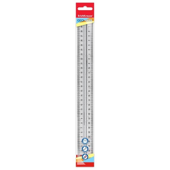 Χάρακας με Ράχη ErichKrause Clear, 30cm (Διάφανος) 49534
