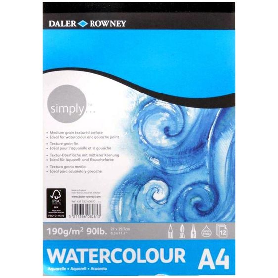Μπλοκ Ακουαρέλλας Daler Rowney 190gr Α4 431536400