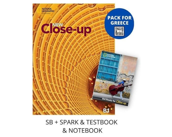 NEW CLOSE-UP B1 PACK FOR GREECE (SB + SPARK & TESTBOOK & NOTEBOOK)