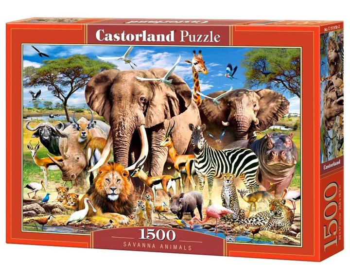Παζλ Castorland 1500τεμ. Savanna Animals 68χ47cm C-151950-2
