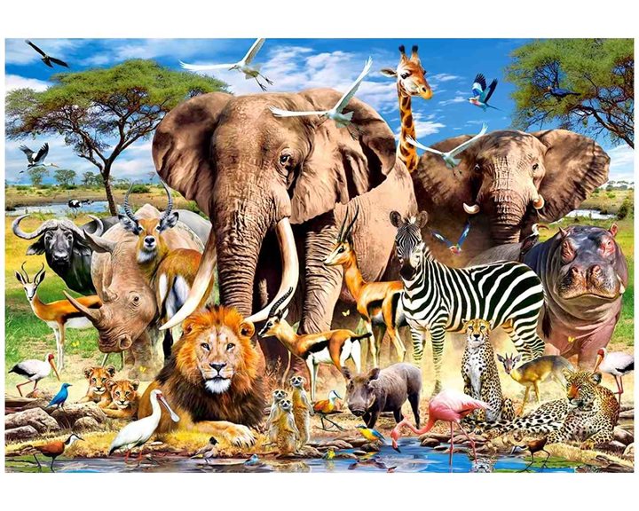 Παζλ Castorland 1500τεμ. Savanna Animals 68χ47cm C-151950-2