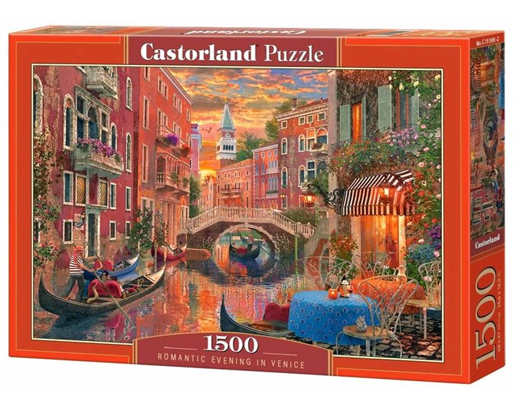 Παζλ Castorland 1500τεμ. Romantic Evening In Venice 68χ47cm C-151981-2