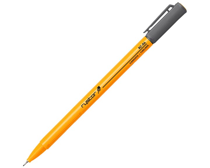 Μαρκαδόρος Rystor Fineliner 0.4 Graphite RC-02