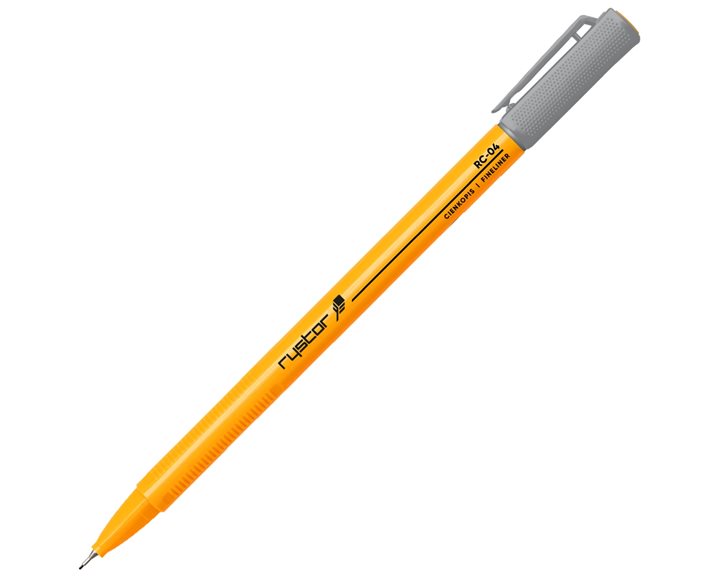 Μαρκαδόρος Rystor Fineliner 0.4 Gray RC-03
