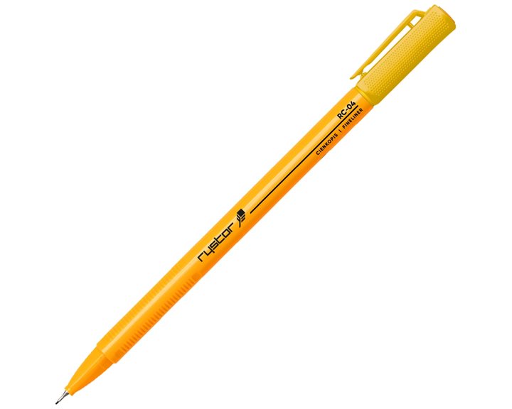 Μαρκαδόρος Rystor Fineliner 0.4 Yellow RC-22