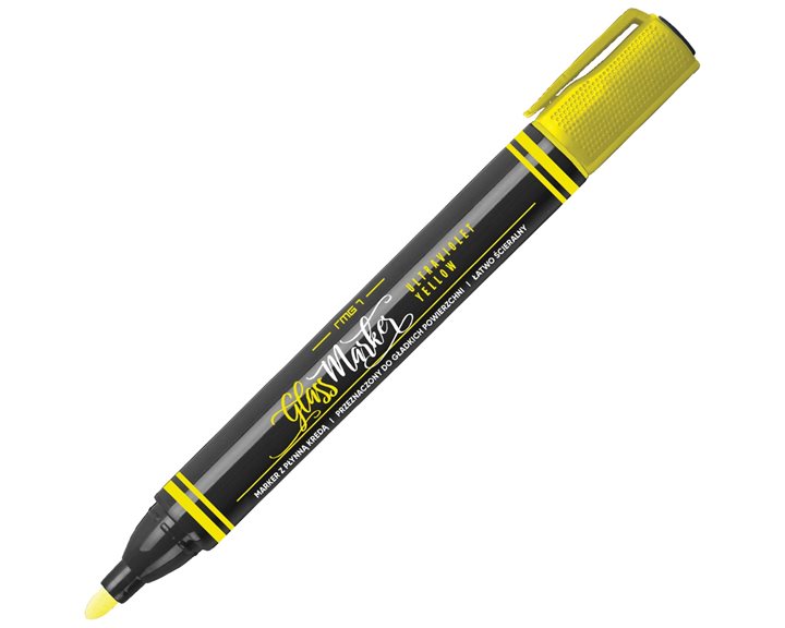 Μαρκαδόρος Κιμωλίας Rystor Glass Ultraviolet Yellow