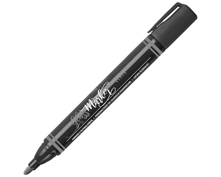 Μαρκαδόρος Κιμωλίας Rystor Glass Black