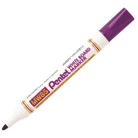 Μαρκαδόρος Pentel White Board Mw85a Μωβ