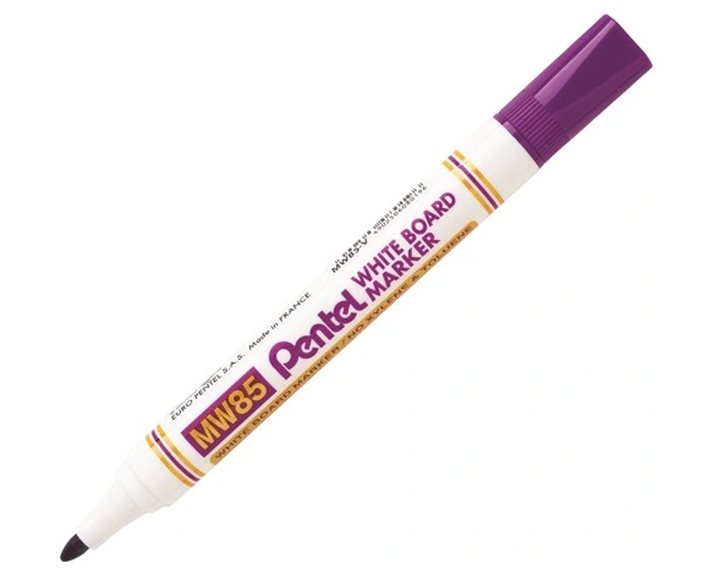 Μαρκαδόρος Pentel White Board Mw85a Μωβ