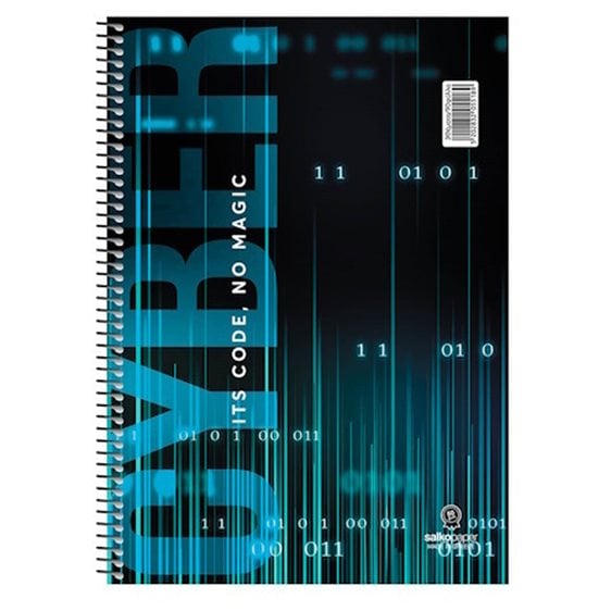 Τετράδιο Σπιράλ Α4 Salko Cyber 3Θεμ.90φ.