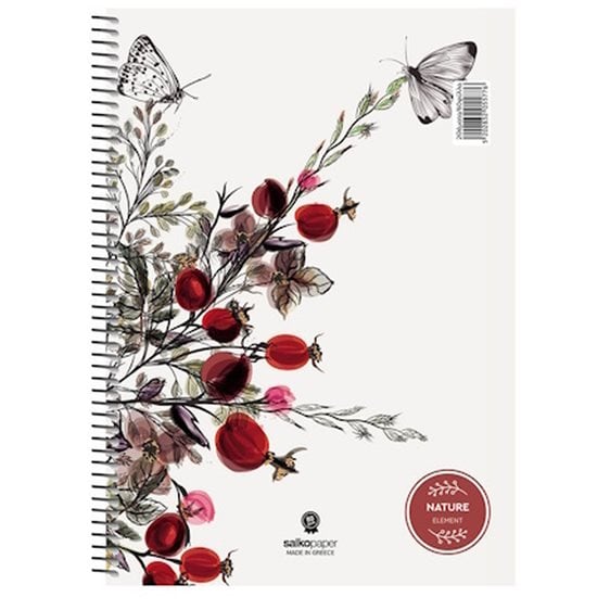 Τετράδιο Σπιράλ Α4 Salko Nature 2Θεμ.60φ.