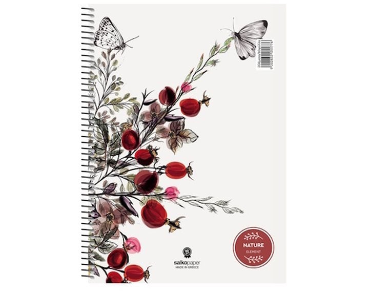 Τετράδιο Σπιράλ Α4 Salko Nature 2Θεμ.60φ.