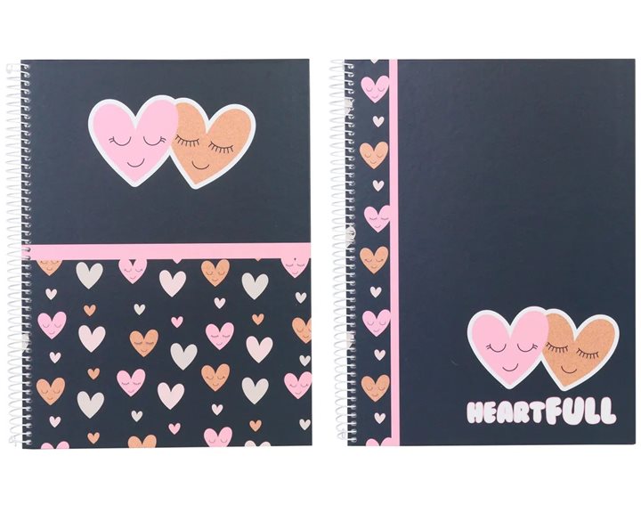 Τετράδιο Σπιράλ A4  Περφορέ Hearts 118285