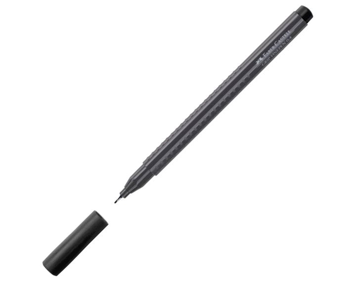 Μαρκαδόρος Faber-Castell Grip Finepen 0.4 Μαύρος