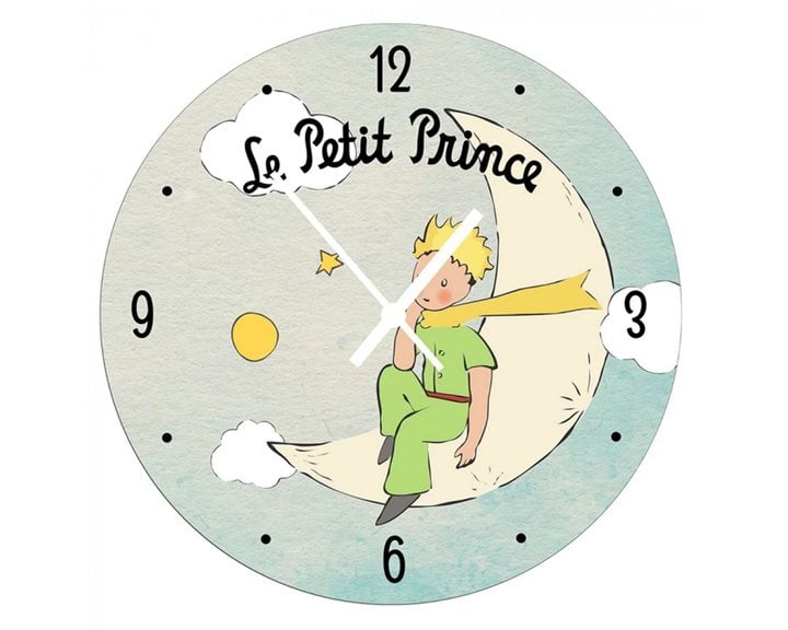 Enesco Ρολόι Τοίχου 28cm Le Petit Prince Lune 525677
