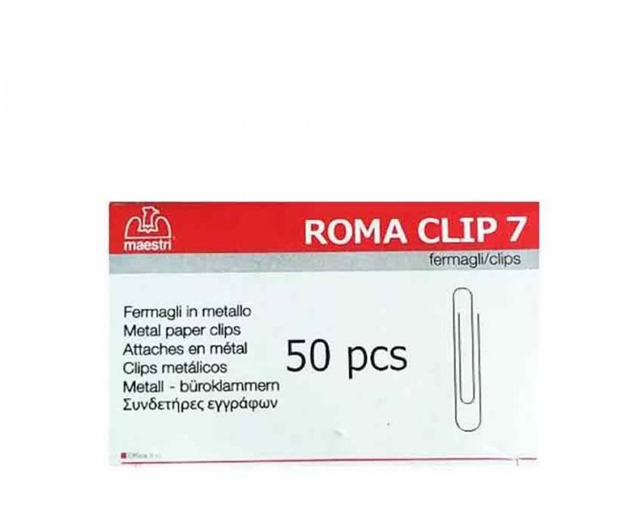 Συνδετήρες Romaclip No7 μεταλλικοί