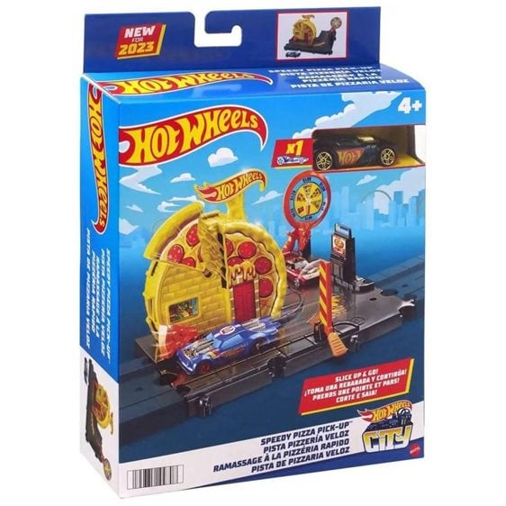 HOT WHEELS CITY ΜΙΝΙ ΠΙΣΤΕΣ SPEEDY PIZZA PICK-UP - HKX44