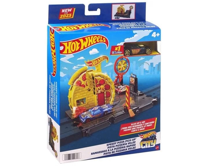HOT WHEELS CITY ΜΙΝΙ ΠΙΣΤΕΣ SPEEDY PIZZA PICK-UP - HKX44