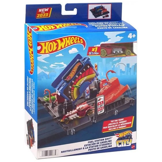 HOT WHEELS CITY ΜΙΝΙ ΠΙΣΤΕΣ FUEL STATION SHIFT - HKX45