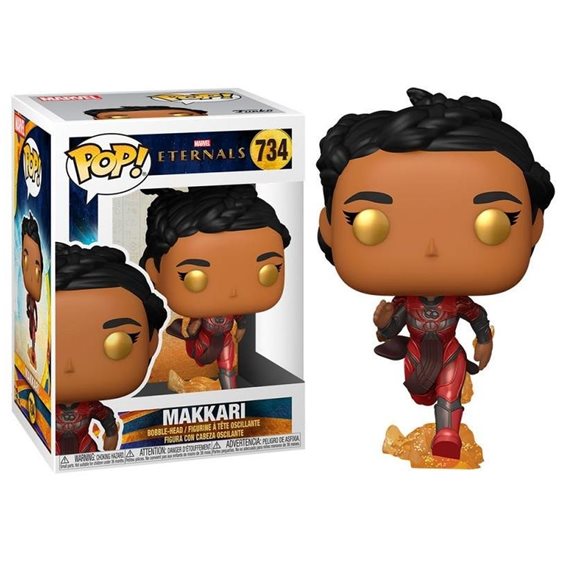 FUNKO POP! MARVEL: ETERNALS - MAKKARI #734 BOBBLE-HEAD VINYL FIGURE