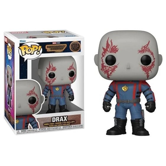 FUNKO POP! MARVEL: GUARDIANS OF THE GALAXY VOL.3 - DRAX #1204 BOBBLE-HEAD VINYL FIGURE
